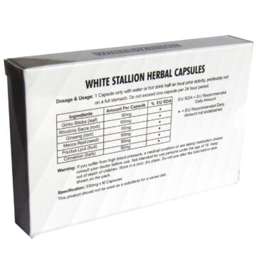 White Stallion Extra Strong Male Performance Pills