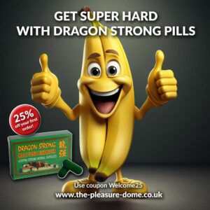 Banana Man giving a thumbs up with erection pills