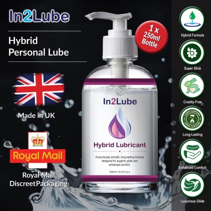 In2Lube Hybrid Personal Lube 250ml - Made in UK