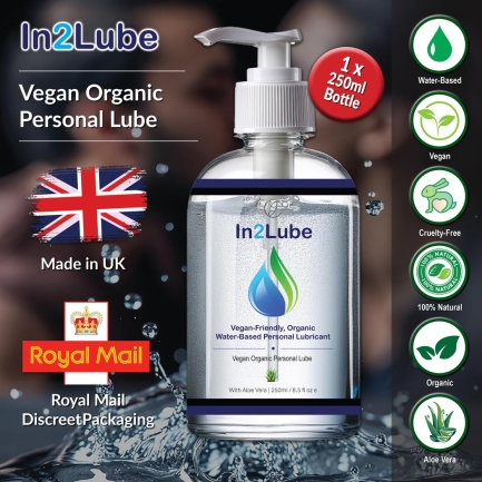 In2Lube Vegan Organic Personal Lube 250ml bottle